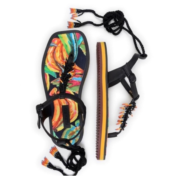 Farm Rio beaded fringe thong Sandals - Picture 2 of 4